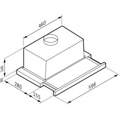 Pyramis Essential 065017102 Συρόμενος Απορροφητήρας 60cm Λευκός